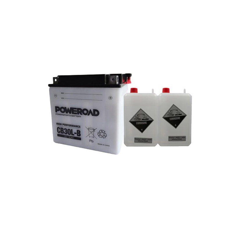 *12N7-3B DG Battery with acid pack Poweroad (C12N73B)