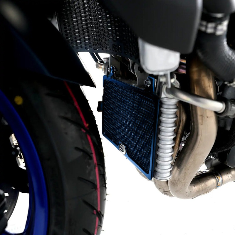 PRO Oil Cooler Guard for Yamaha MT-10 23- MT-10 SP 23- Dark Blue R&G (OCG0056PRODKBLUE)