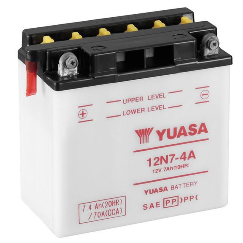 12N7-4A DG Battery with 0.64ltr acid pack Yuasa (12N74APK)