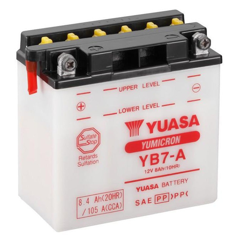 YB7A DG Battery with 0.6ltr acid pack Yuasa (YB7APK)
