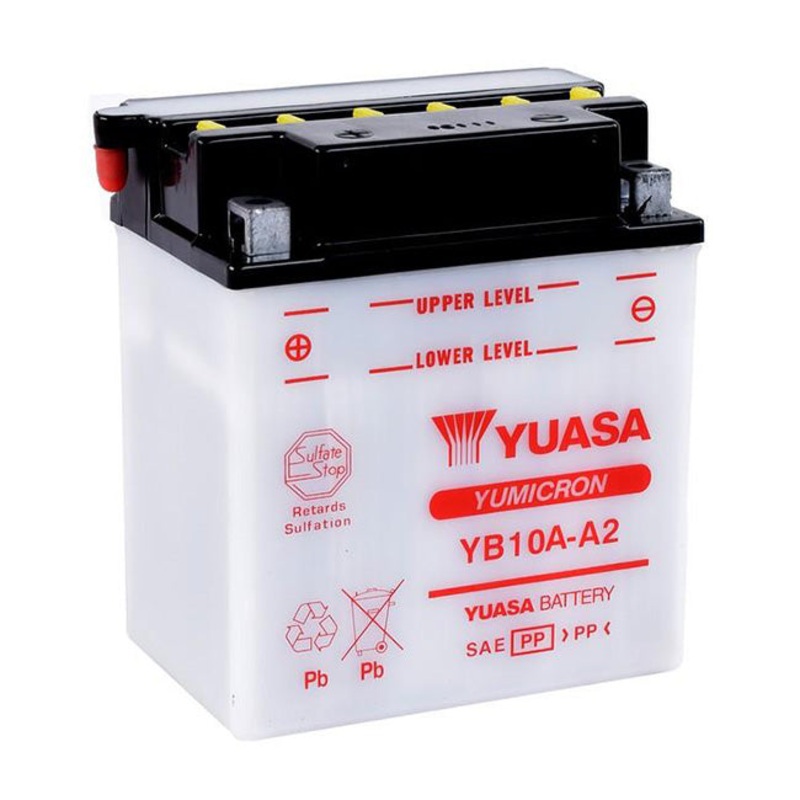 YB10A-A2 DG Battery with 0.8ltr acid pack Yuasa (YB10AA2PK)