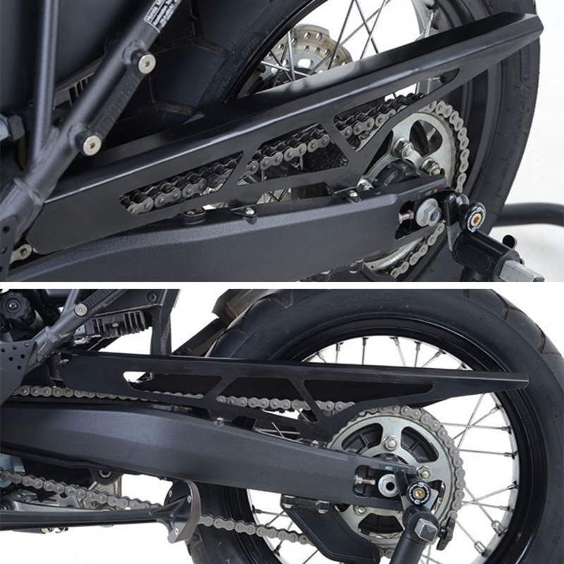 Brushed stainless Chain Guard Royal Enfield 650 19- R&G (CG0023SI)