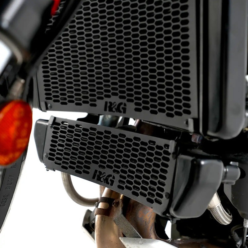 Oil Cooler Guard for MV Agusta Brutale 800RR 22– Dragster 800RR 21- Black R&G (OCG0053PROBK)