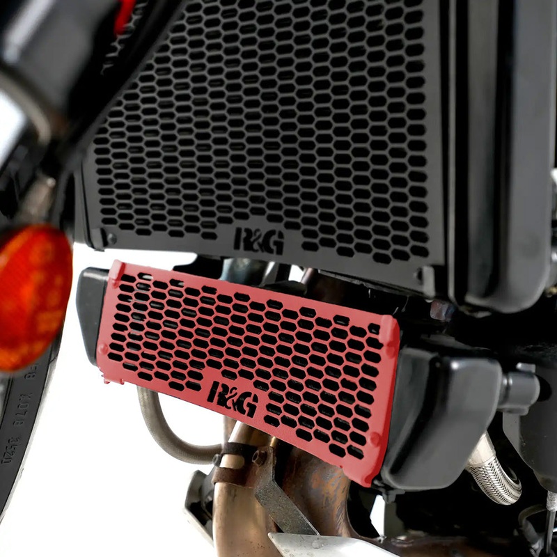 Oil Cooler Guard for MV Agusta Brutale 800RR 22– Dragster 800RR 21- Red R&G (OCG0053PRORE)