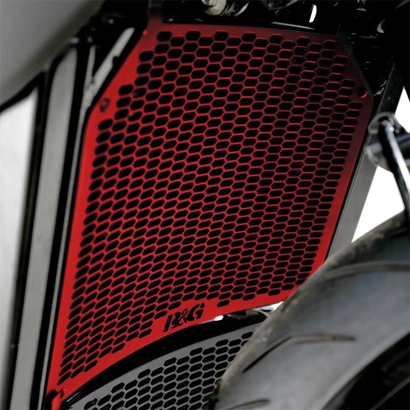 PRO Radiator Guard for MV Agusta Brutale 800RR 22–Dragster 800RR 21- Red R&G (RAD0322PRORE)