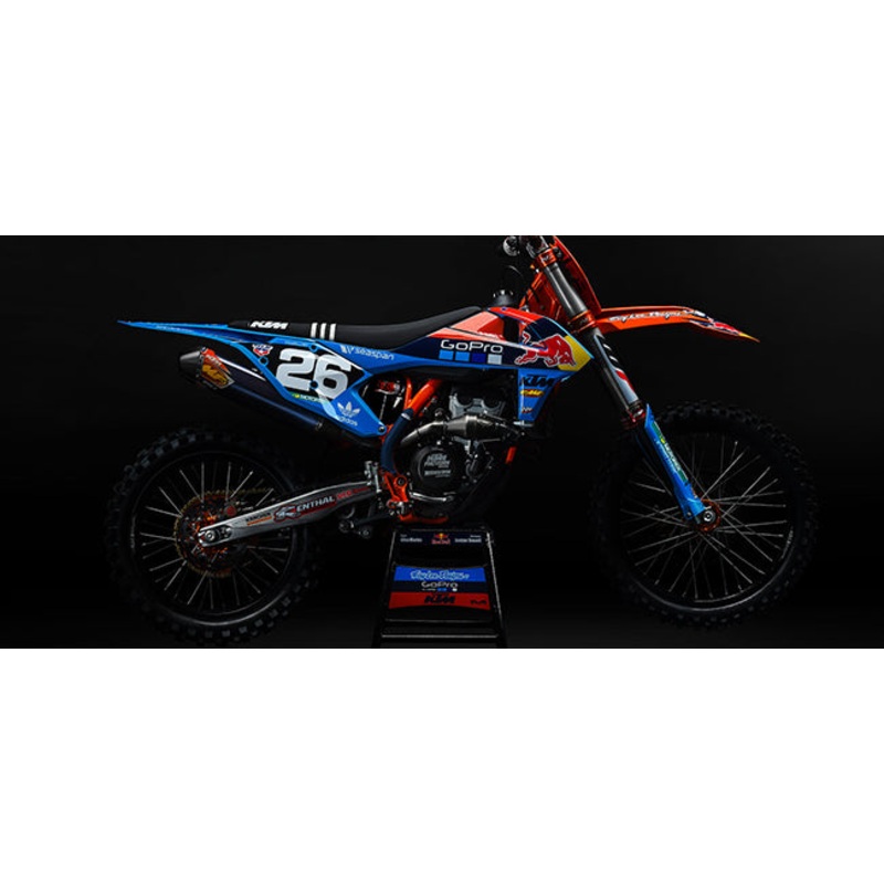 I Full Plastic kit TLD Orange/Blue KTM SX/SX-F 16-18 Acerbis Indent (21741.204)