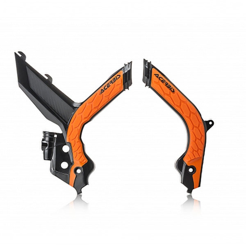 X-Grip Frame Guards Black/Orange KTM Acerbis (23599.313)