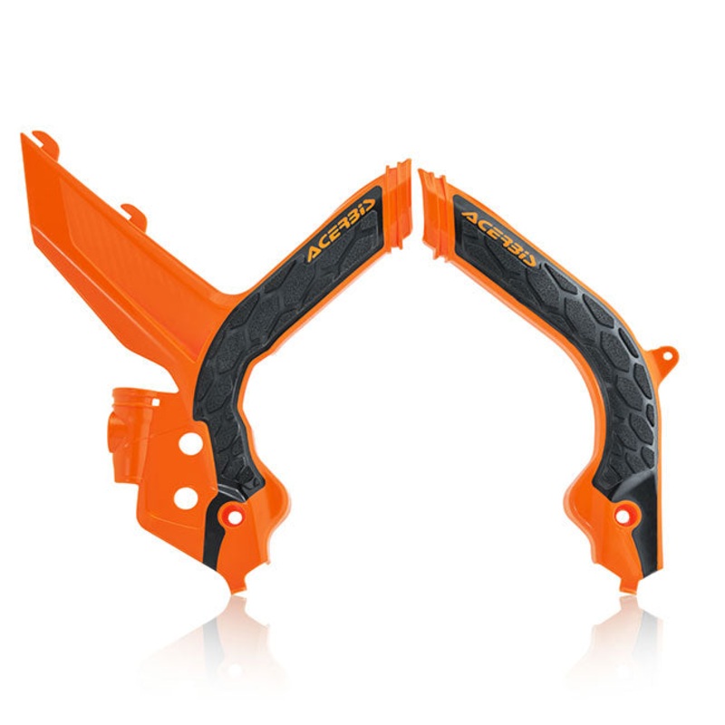 X-Grip Frame Guards Orange/Black KTM Acerbis (24009.209)