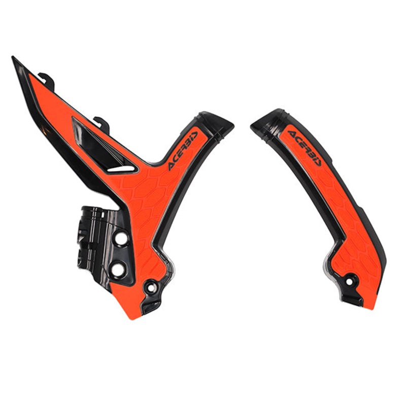 X-Grip Frame Guards Black/Orange KTM Acerbis (25245.313)