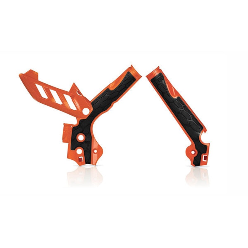 X-Grip Frame Guards Orange/Black KTM Acerbis (17813.010)