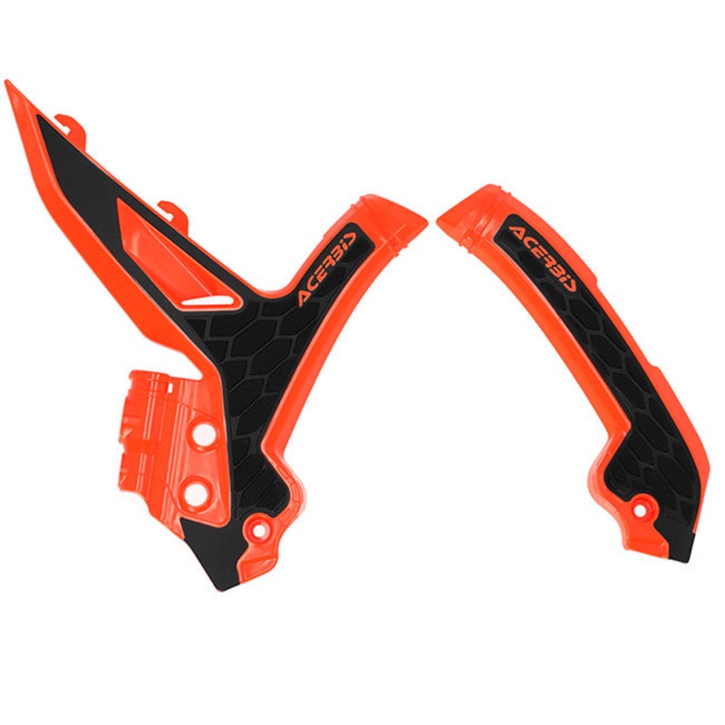 X-Grip Frame Guards Orange/Black KTM Acerbis (25245.209)