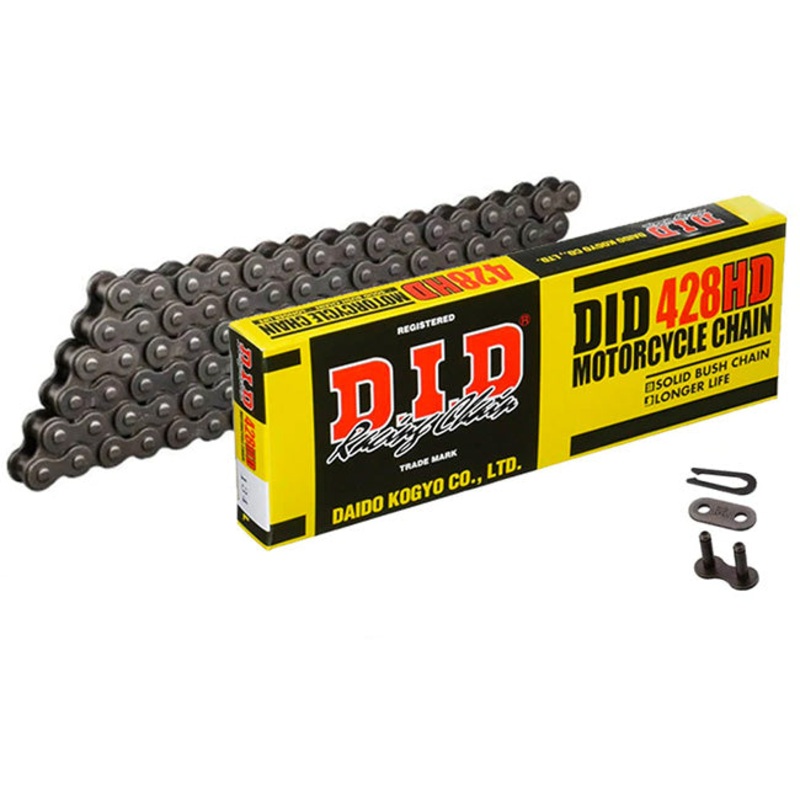 428HD x 130 Heavy Duty chain w/ RJ clip link DID (428HD130)