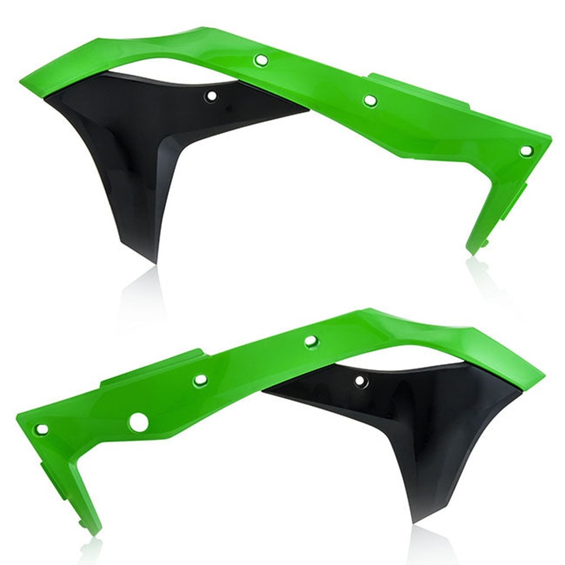 Radiator Scoops Green/Black KX250F 17/19 Acerbis (22376.377)