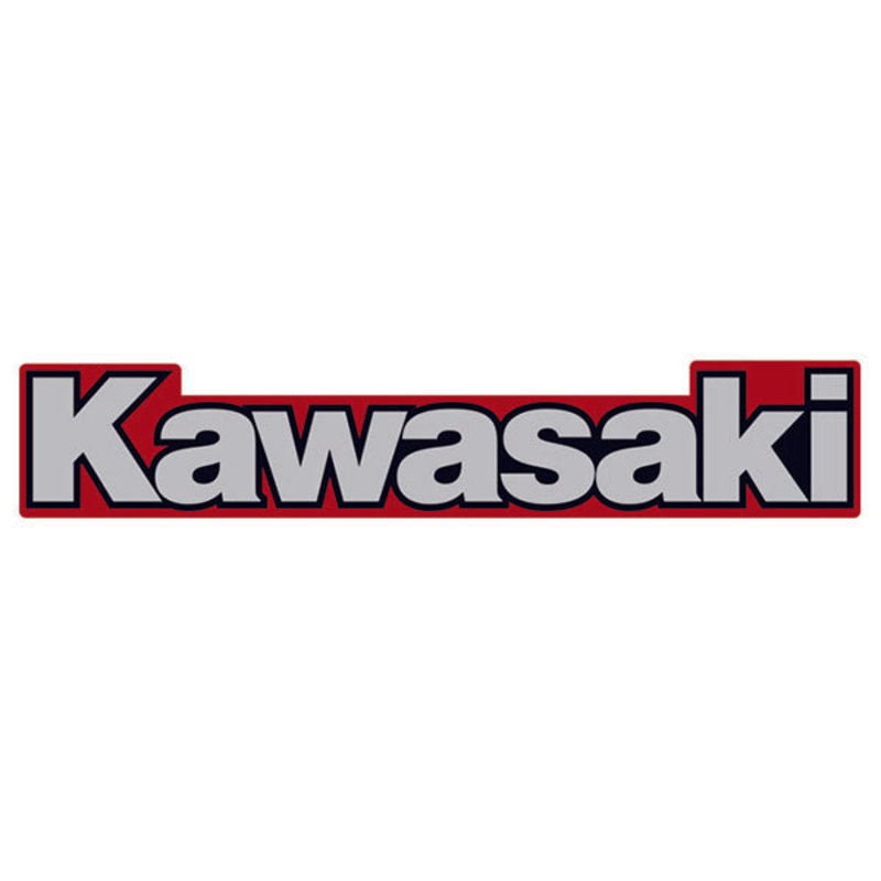 Kawasaki Side Logo Red/Black Sticker (700.1020)