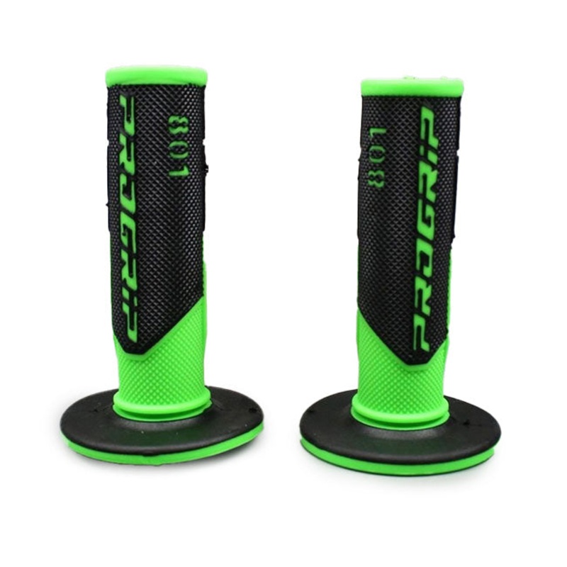 Gel MX grips 115mm Fluro Green/Black Progrip (PG801BGN)