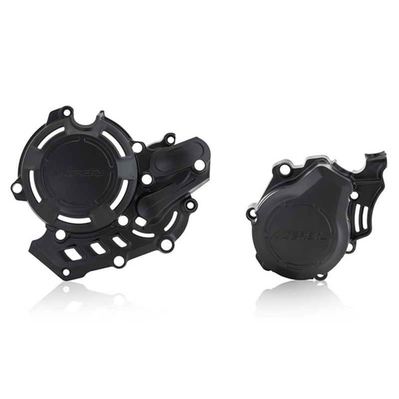 X-Power Engine Case Cover Kit Black KTM/Husq. Acerbis (25335.090)
