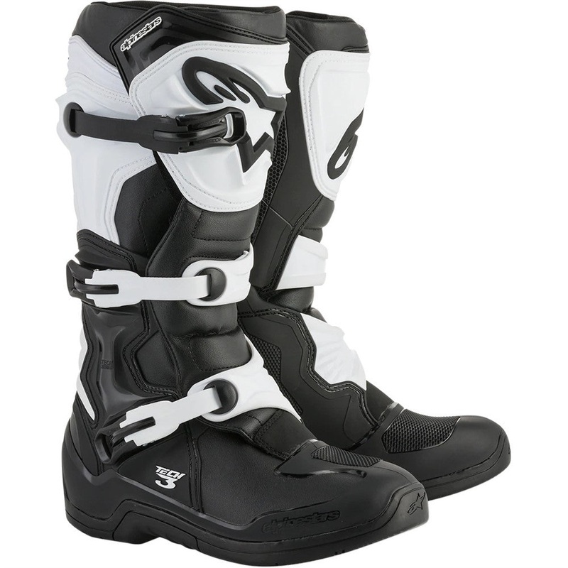 Tech-3 MX Boots Black/White 7