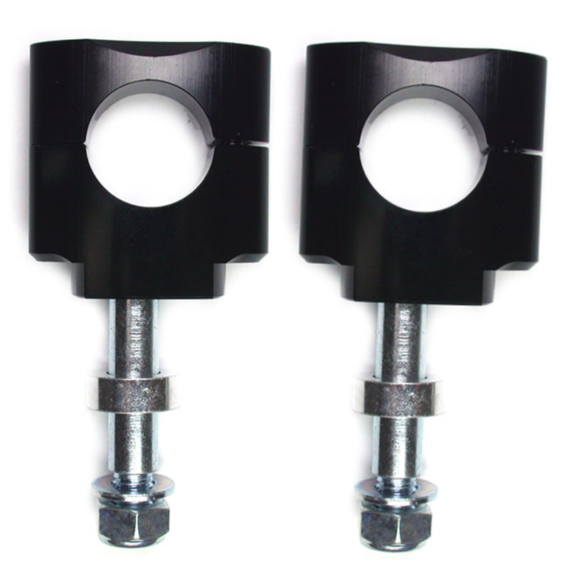 32mm risers for fatbars bolt thro black Artrax (BM07B)