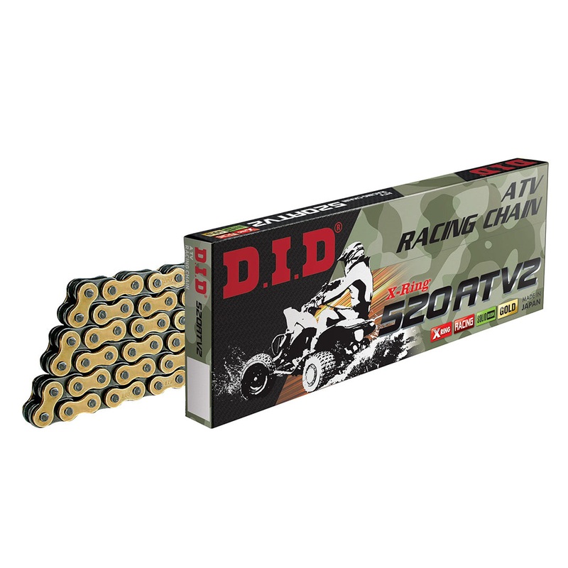 520ATV2 x 104FB G&B X’Ring solid bush chain DID (520ATV2104G)