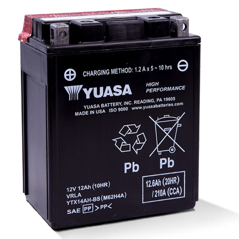 I YTX14AH-BS DG Battery with acid pack Yuasa. Indent (YTX14AHBSPK)