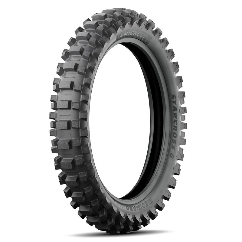100/90-19 Bias 57M StarCross 6 Med Hard Tyre NHS TT Rear Michelin (M1910090SC6MHR)