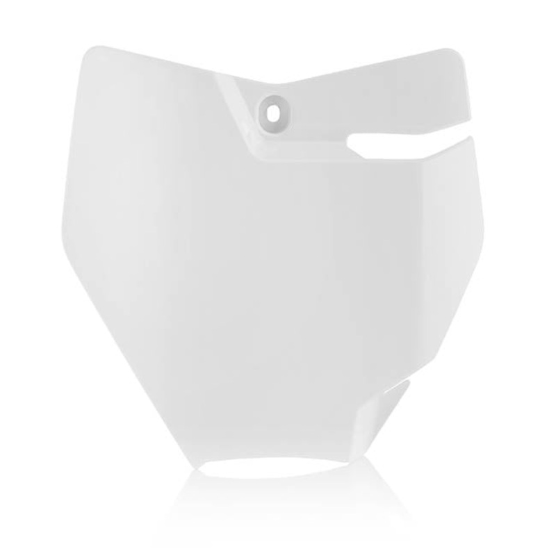 I Front No. Plate White KTM 65SX 16-23-Gas Gas MC65 21-23 Acerbis Indent (21815.030)
