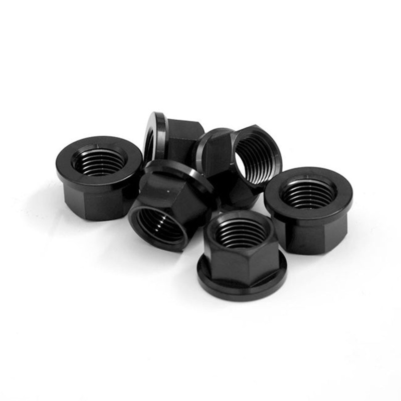 Titanium Sprocket Nut PVD Black M8 – 5 pack (RGN06BK/5)