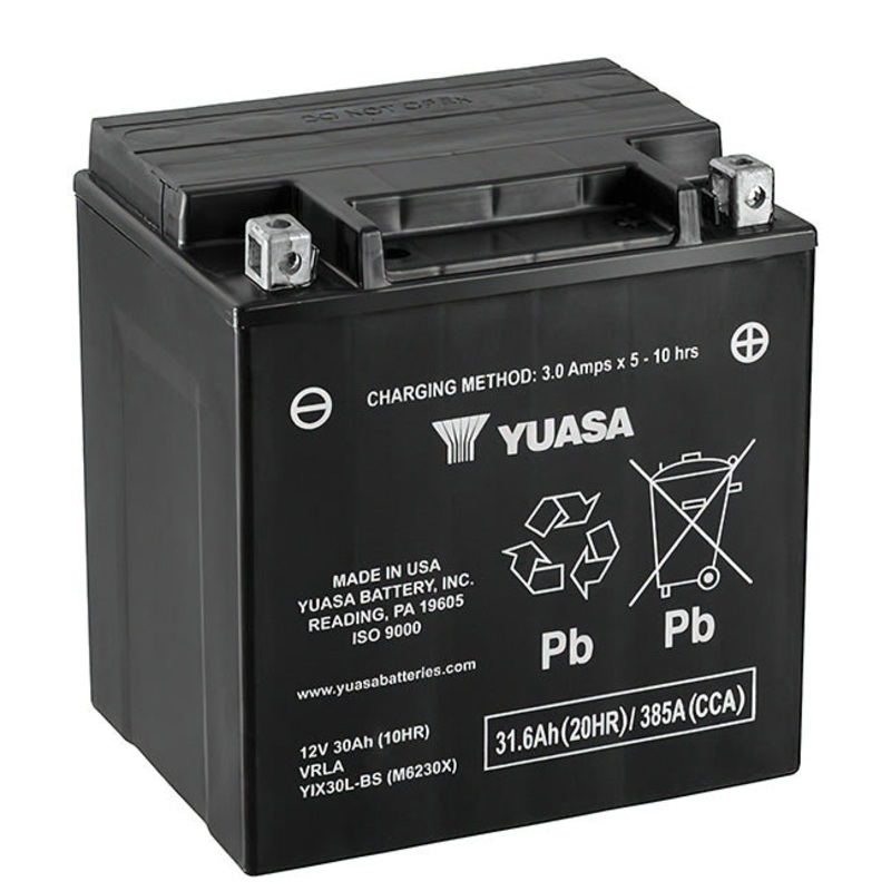 YIX30L-BS Non-DG Factory Sealed Battery Made in USA Yuasa (EYIX30LFA)