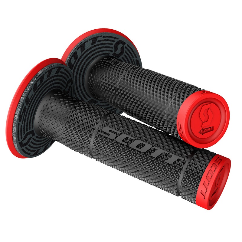 Grips SXII Neon red/Black w/donuts dual density Scott (S219624-4959)
