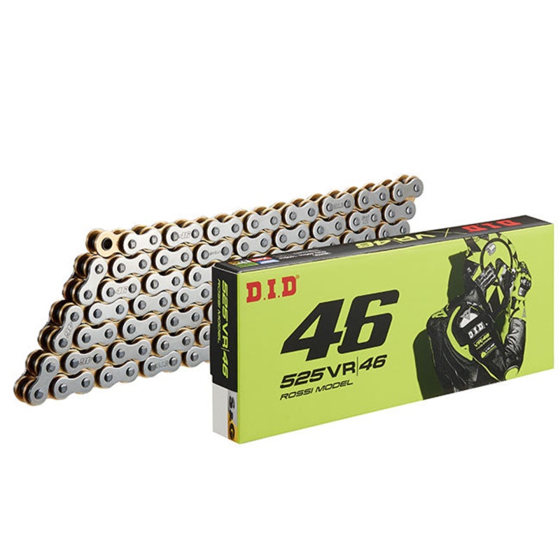 525VX3 x 120ZB VR46 S&G X’Ring chain w/ ZJ rivet link DID (525VR46120S)