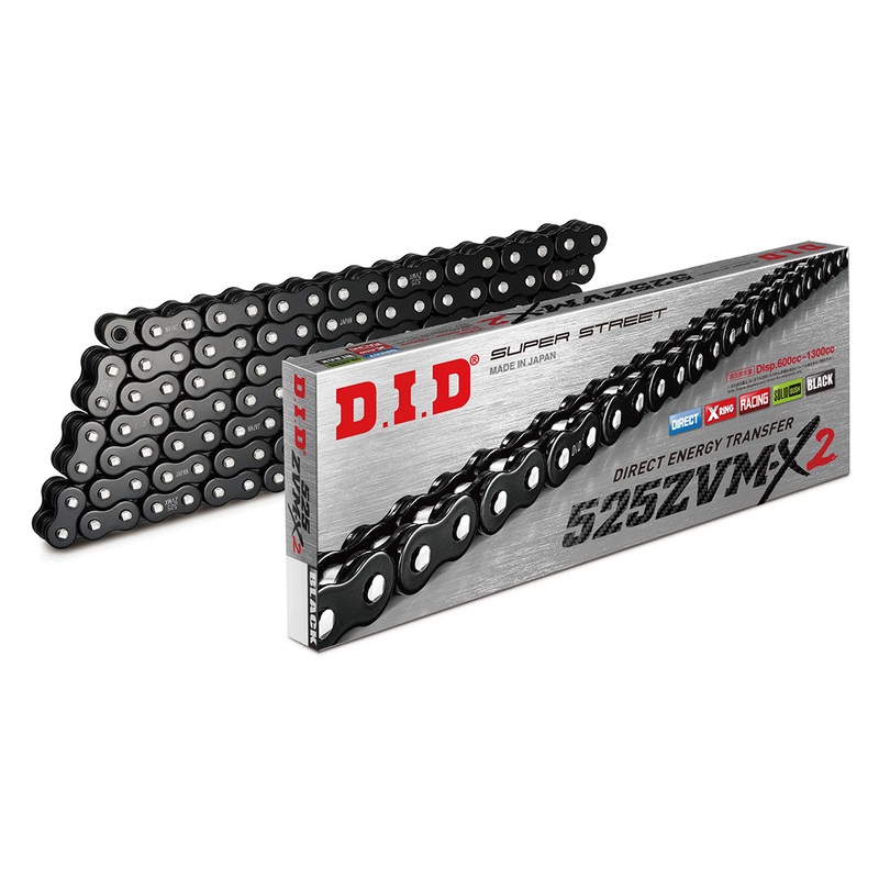 525ZVM-X2 x 120ZB B&B X’Ring chain w/ ZJ rivet link DID (525ZVMX2120B)