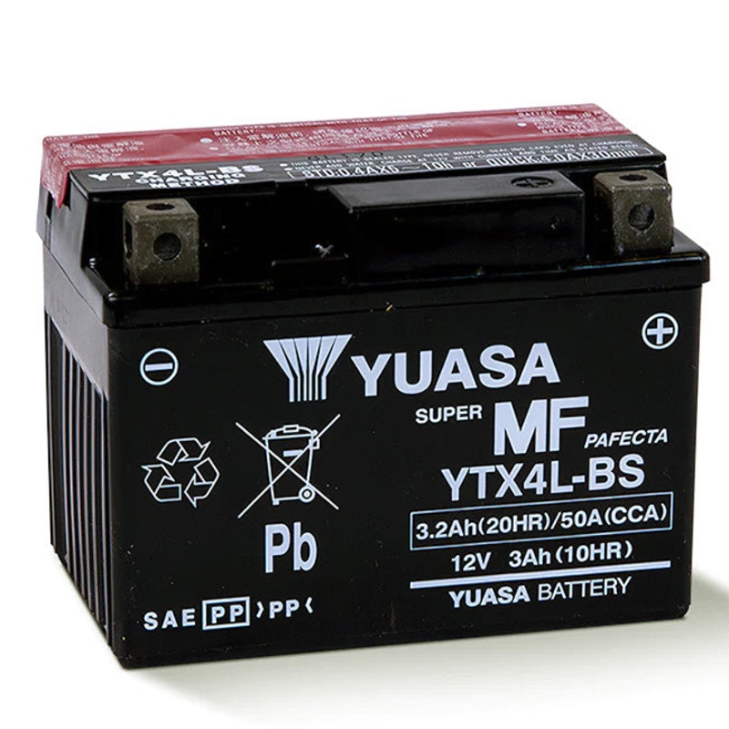 I YTX4L-BS DG Battery with acid pack Yuasa. Indent (YTX4LBSPK)