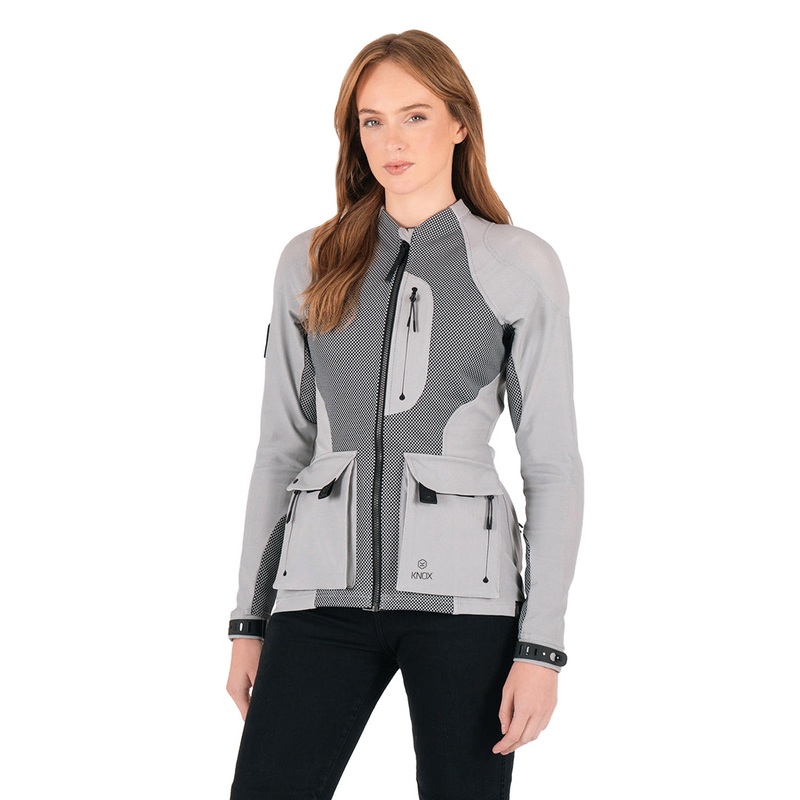 KNOX Women’s Tor Armoured Shirt + Waterproof Shell XS Women’s Tor Armoured Shirt/WP Shell Lt Grey KNOX