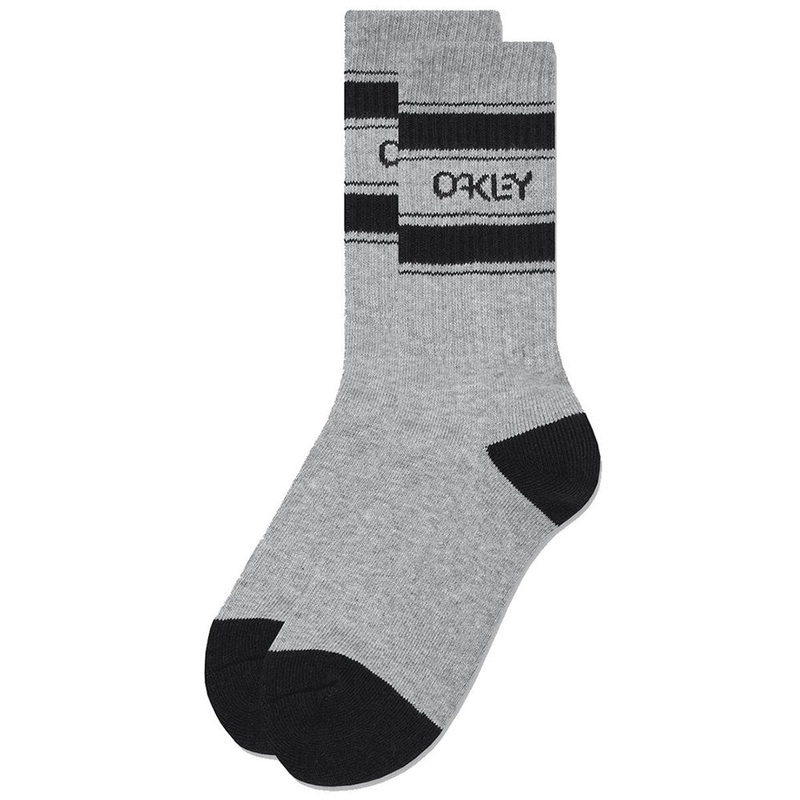 Oakley Icon B1B 2.0 Socks M Icon B1B 2.0 Socks fits 9-11 / 39-42 Granite Heather/Black Oakley