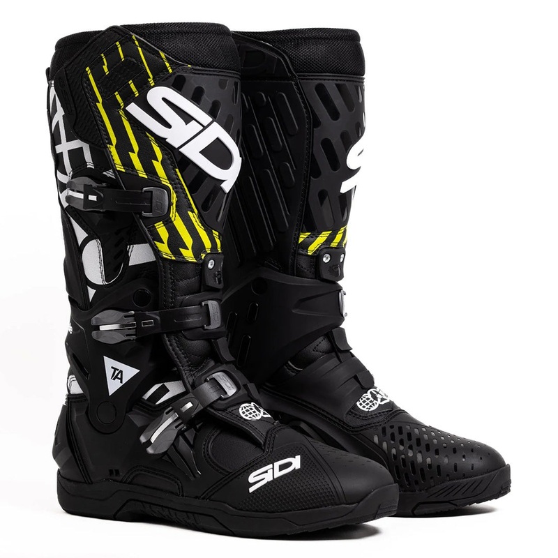 SIDI CROSSAIR TA MX Boots 41 Crossair TA The Arsenale MX Boots Black Yellow Sidi