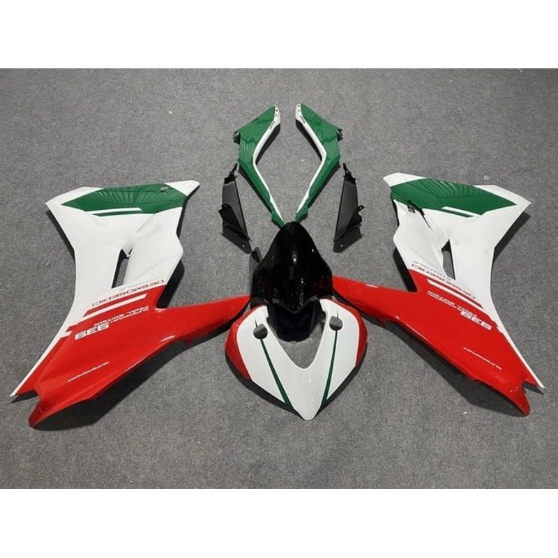 Ducati Supersport 939S Fairings (2017-2021) Red, White, Green No Tank No Seat Cowl No Bolt Kit