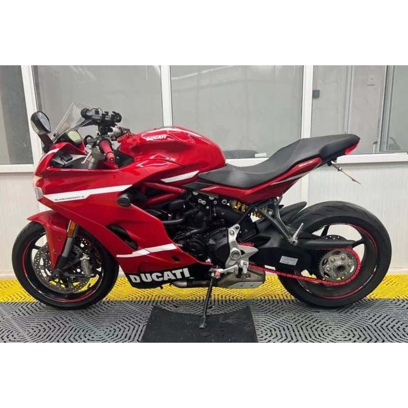 Ducati Supersport 939S Fairings (2017-2021) Red, White Stripe No Tank No Seat Cowl No Bolt Kit