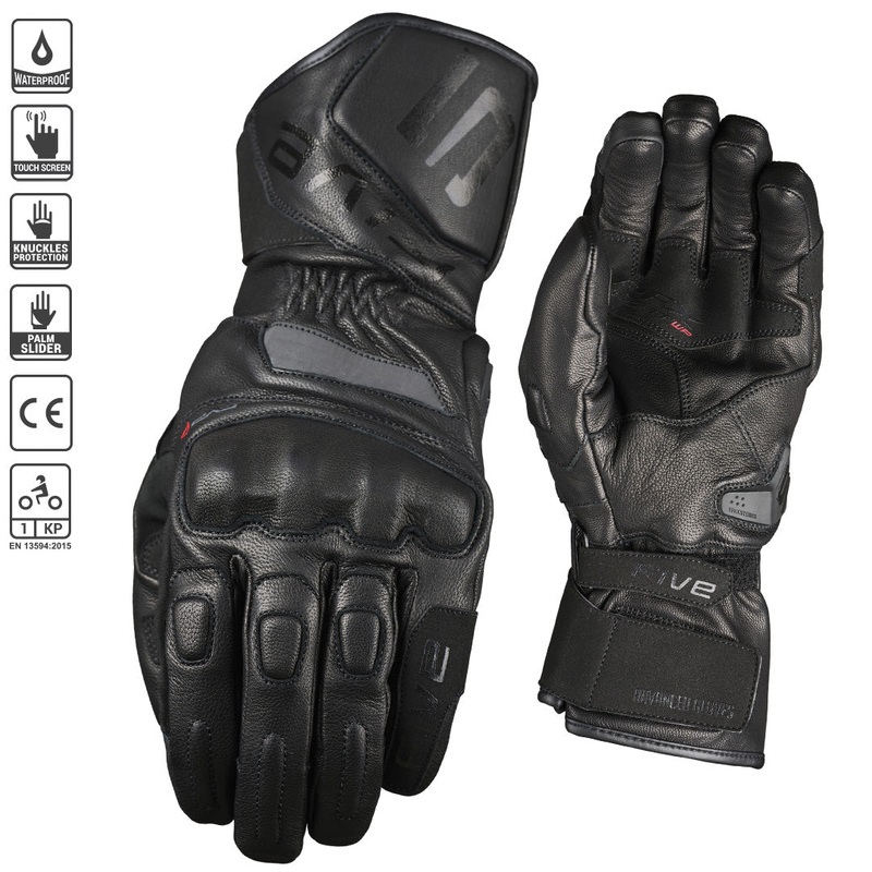 FIVE RFX SPORT EVO WP Gloves 07/XS RFX Sport EVO WP Black Gloves FIVE