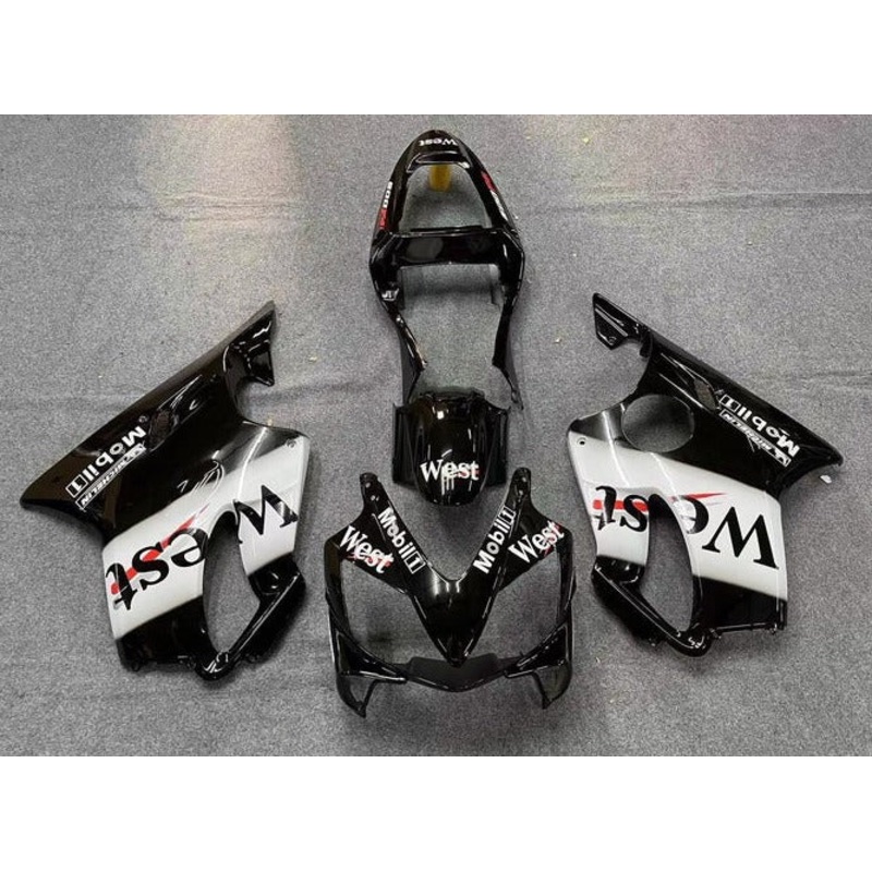 Honda CBR600F4i (2001-2003) Black, White, West Fairings Clear Windscreen: Free No Bolt Kit No Tank