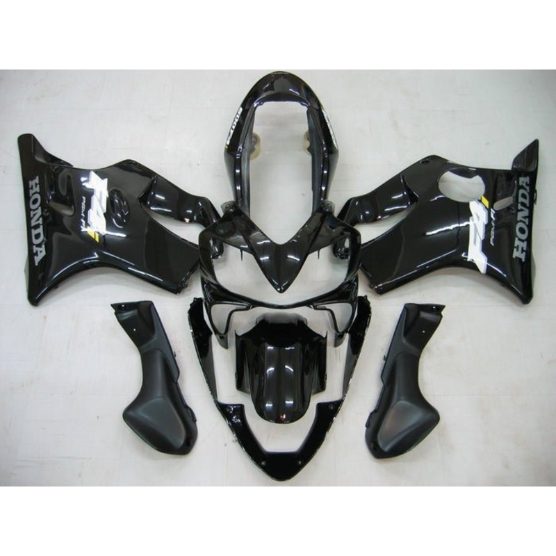 Honda CBR600F4i (2004-2007) Black, White, Gray, Yellow Fairings Clear Windscreen: Free No Bolt Kit No Tank