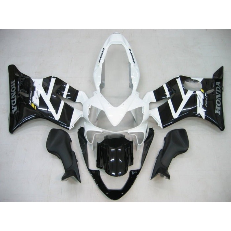 Honda CBR600F4i (2004-2007) White, Black, Gray, Yellow Fairings Clear Windscreen: Free No Bolt Kit No Tank