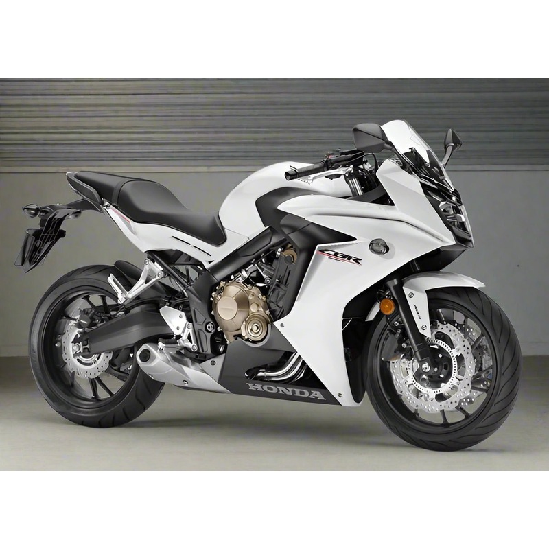 Honda CBR650F Fairings (2014-2016) White, Black No Bolt Kit Free Clear Windscreen