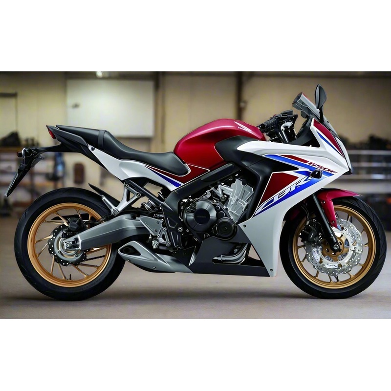 Honda CBR650F Fairings (2014-2016) White, Red, Blue No Bolt Kit Free Clear Windscreen