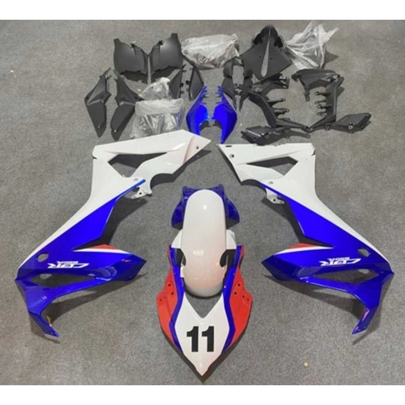 Honda CBR650R Fairings (2019-2020) White, Blue, Red No Tank No Bolt Kit Free Clear Windscreen