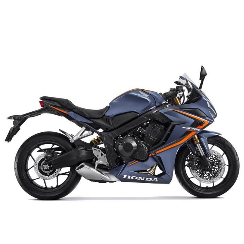 Honda CBR650R Fairings (2021-2023) Matte Dark Blue, Orange, Black No Tank No Bolt Kit Free Clear Windscreen