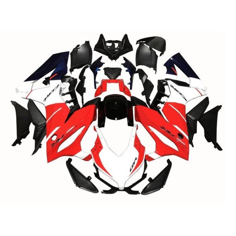Honda CBR650R Fairings (2021-2023) Red, White, Black, Blue No Tank No Bolt Kit Free Clear Windscreen