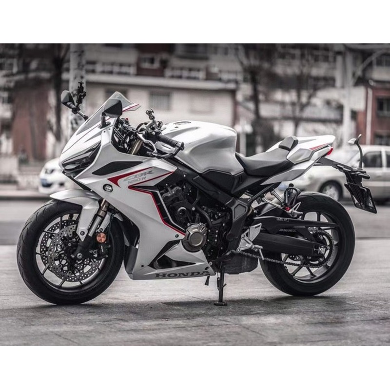 Honda CBR650R Fairings (2021-2023) White, Red, Black No Tank No Bolt Kit Free Clear Windscreen