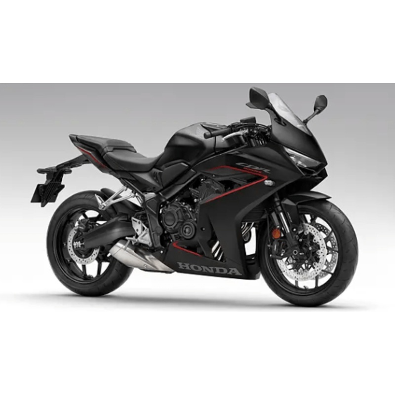 Honda CBR650R Fairings (2024-2025) Matte Black No Bolt Kit Free Clear Windscreen No Tank