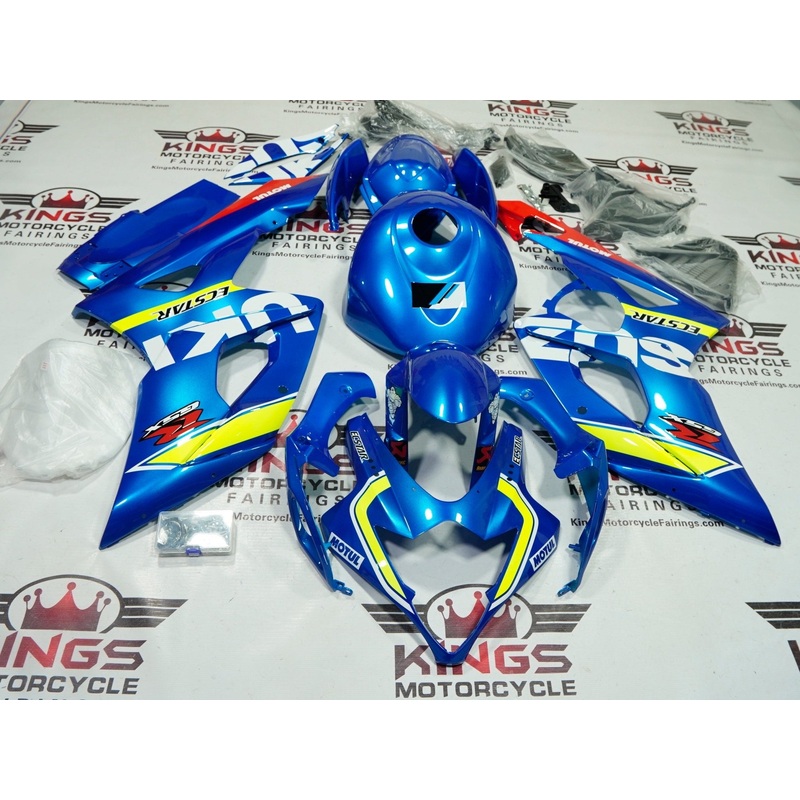 Suzuki GSXR1000 (2005-2006) Blue, White, Yellow, Motul Fairings No Seat Cowl No Bolt Kit No Tank