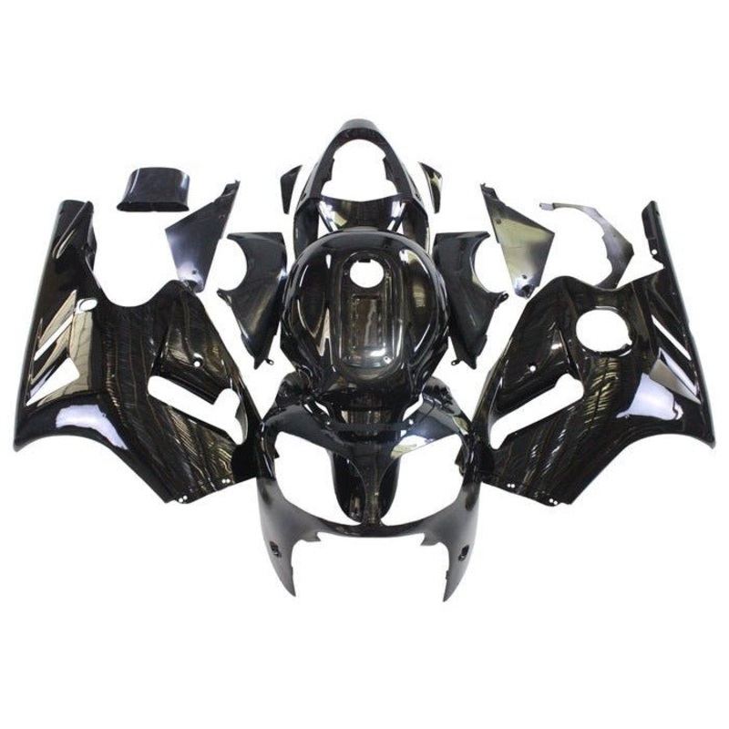 Fairing kit for a Kawasaki Ninja ZX12R (2000-2001) Black No Seat Cowl No Bolt Kit No Tank